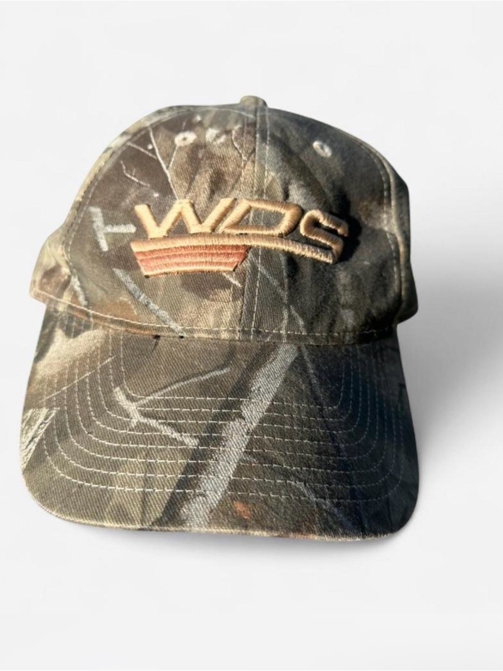 Realtree Camo Baseball Cap with Tan Embroidered WDS Logo